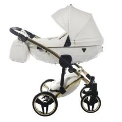 Junama Individual 4 In 1 Travel System - White/Gold