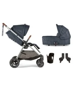Mamas & Papas Flip XT3 4 Piece Bundle - Navy Flannel