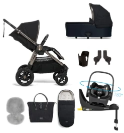 Mamas & Papas Ocarro 9 Piece Complete Pebble 360 Bundle - Navy Classic