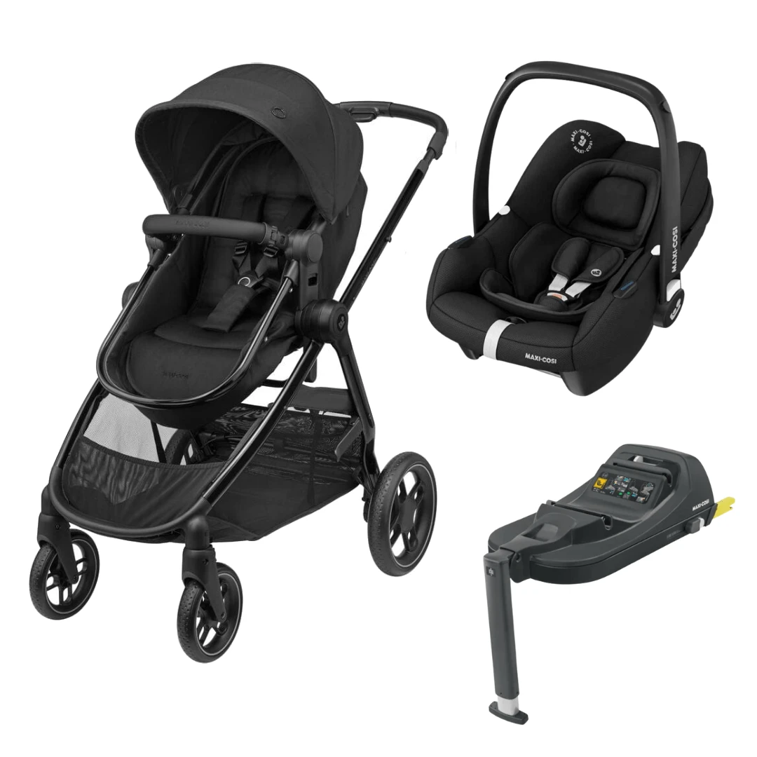 Maxi-Cosi Maxi Cosi Zelia Luxe Cabriofix I-Size & Base Travel System - Twillic Black 3 Maxi-Cosi Maxi Cosi Zelia Luxe Cabriofix I-Size & Base Travel System - Twillic Black