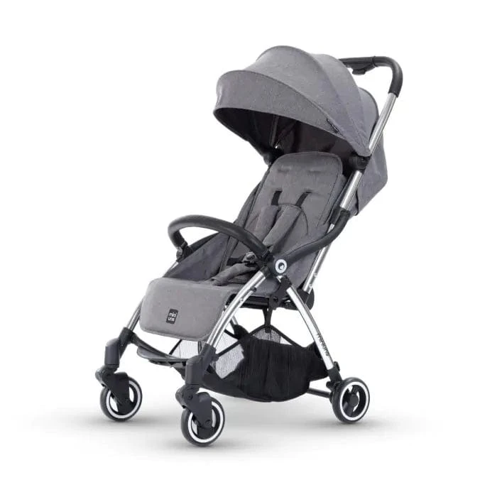 Miniuno Touchfold Stroller - Grey 3 Miniuno Touchfold Stroller - Grey