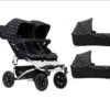 Mountain Buggy Duet With 2 X Carrycot Plus - Grid -Baby Products Store mountain buggy prams pushchairs mountain buggy duet with 2 x carrycot plus grid 30083843555464