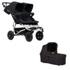 Mountain Buggy Duet With Carrycot Plus - Black