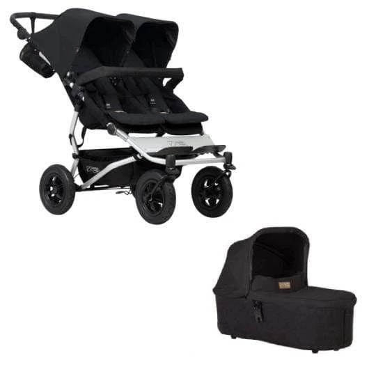 Mountain Buggy Duet With Carrycot Plus - Black 3 Mountain Buggy Duet With Carrycot Plus - Black