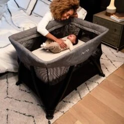 Nuna Sena Aire Travel Cot Inc. Zip On Bassinet - Frost -Baby Products Store nuna travelcots nuna sena aire travel cot inc zip on bassinet frost 8719743748224 30679049207944