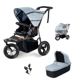Out N About Nipper V5 Single Pushchair Starter Bundle - Rocksalt Grey