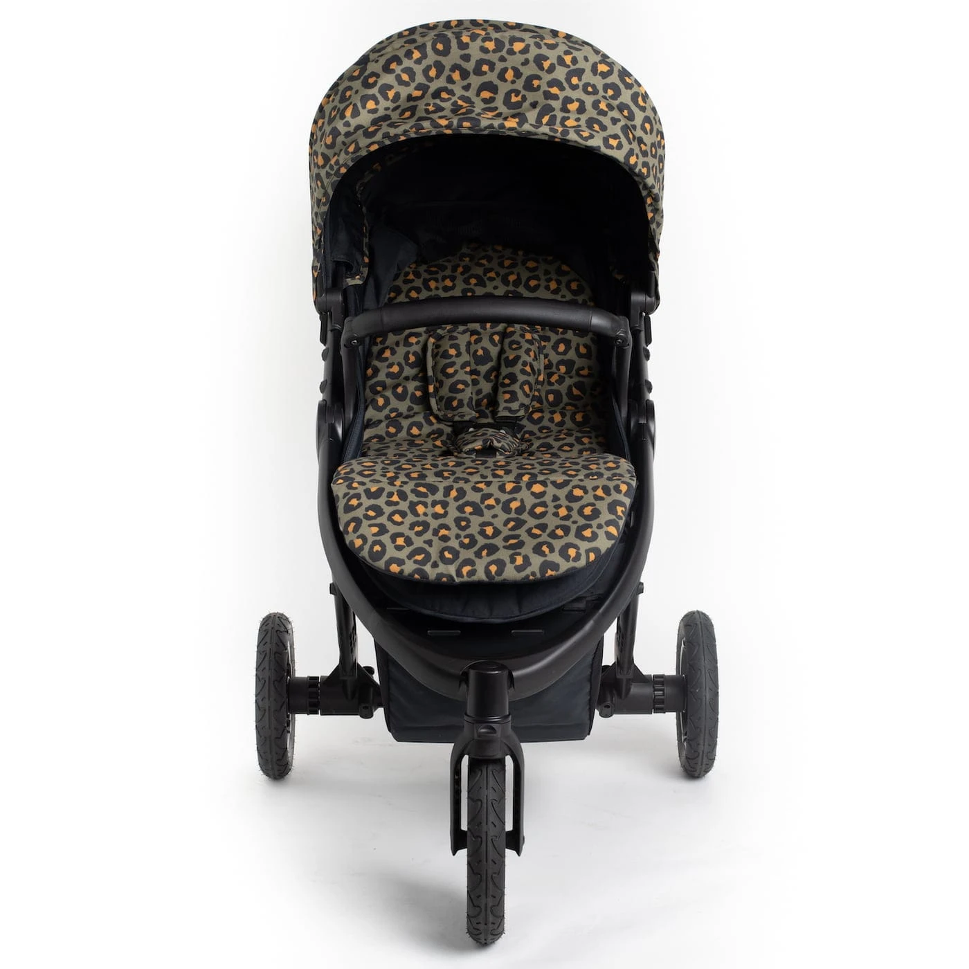 Roma Atlas 3 Wheel Pram - Khaki Leopard 4 Roma Atlas 3 Wheel Pram - Khaki Leopard - Image 2