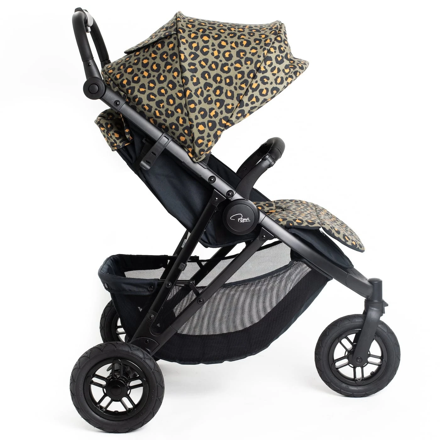 Roma Atlas 3 Wheel Pram - Khaki Leopard 8 Roma Atlas 3 Wheel Pram - Khaki Leopard - Image 6
