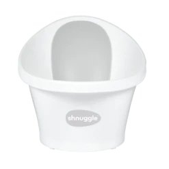 Shnuggle® Shnuggle Baby Bath With Plug - White / Grey