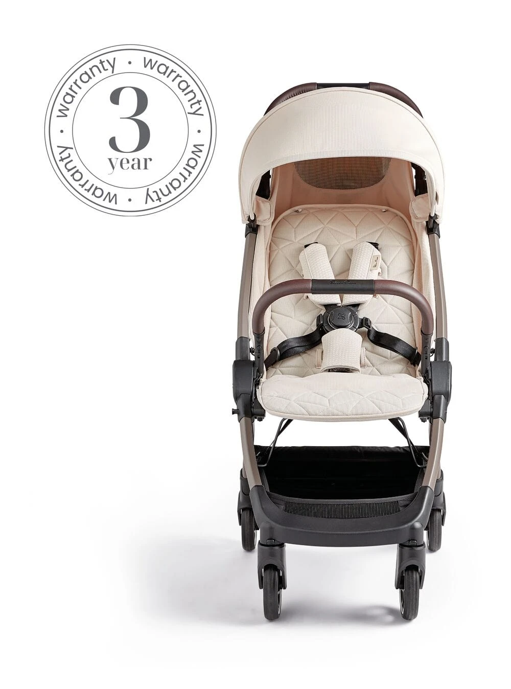 Silver Cross Clic Stroller (2023) With Snack Tray - Almond 6 Silver Cross Clic Stroller (2023) With Snack Tray - Almond - Image 4