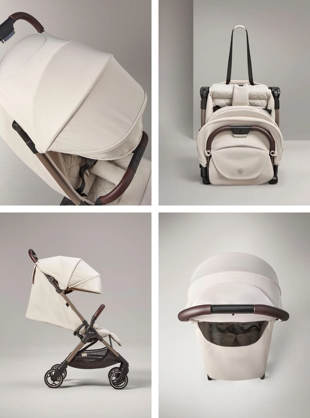 Silver Cross Clic Stroller (2023) With Snack Tray - Almond 9 Silver Cross Clic Stroller (2023) With Snack Tray - Almond - Image 7