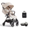 Silver Cross Clic Stroller (2023) With Snack Tray And Travel Bag - Almond