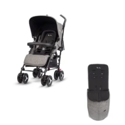 Silver Cross Reflex Stroller With Footmuff - Brompton