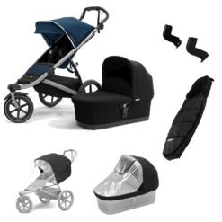 Thule Urban Glide 2 Complete Bundle - Majolica Blue