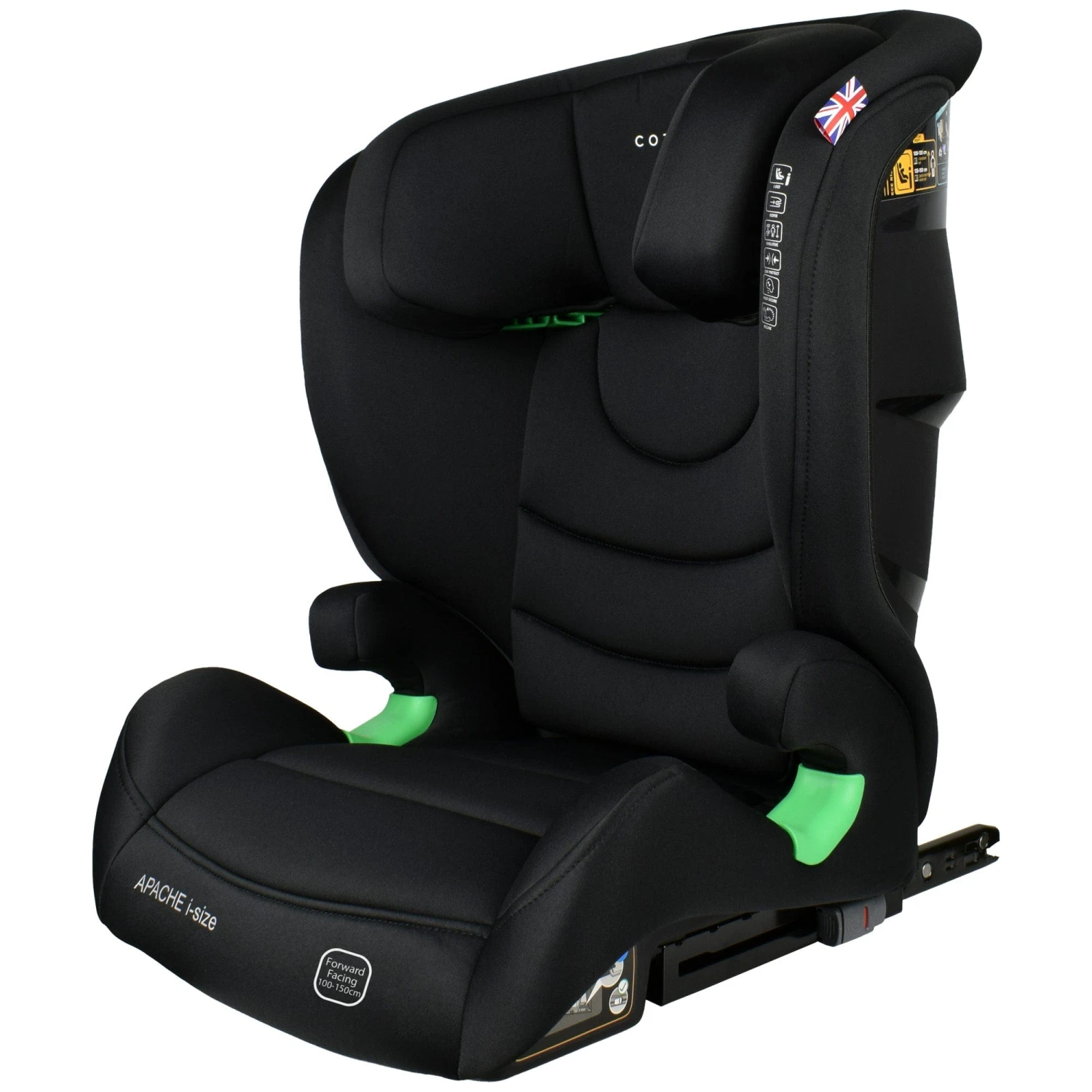 Cozy N Safe Apache I-Size Group 2/3 Car Seat Car Seat - Onyx 3 Cozy N Safe Apache I-Size Group 2/3 Car Seat Car Seat - Onyx