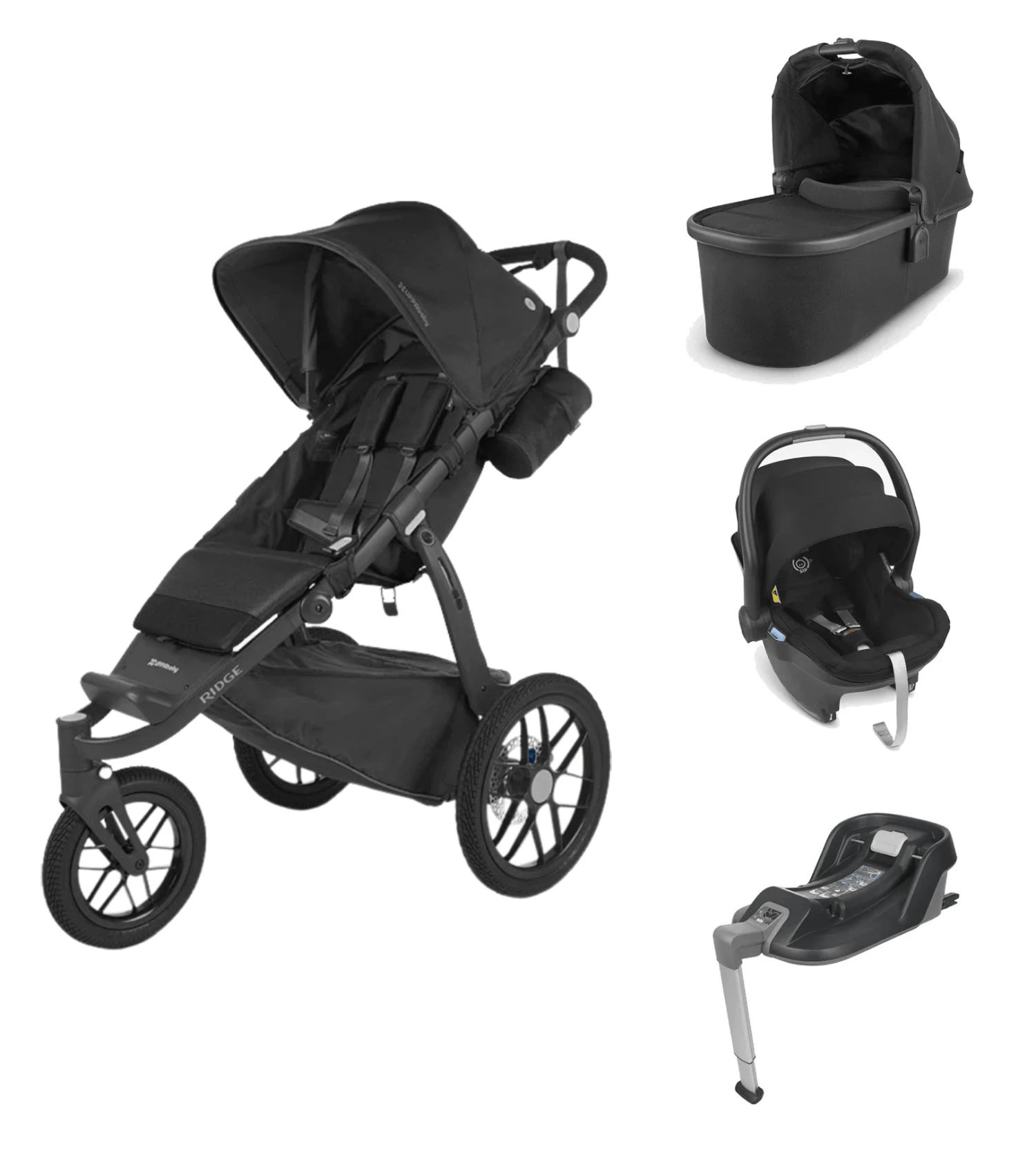 UPPAbaby Ridge All-Terrain With Mesa Car Seat And Base - Jake 3 UPPAbaby Ridge All-Terrain With Mesa Car Seat And Base - Jake