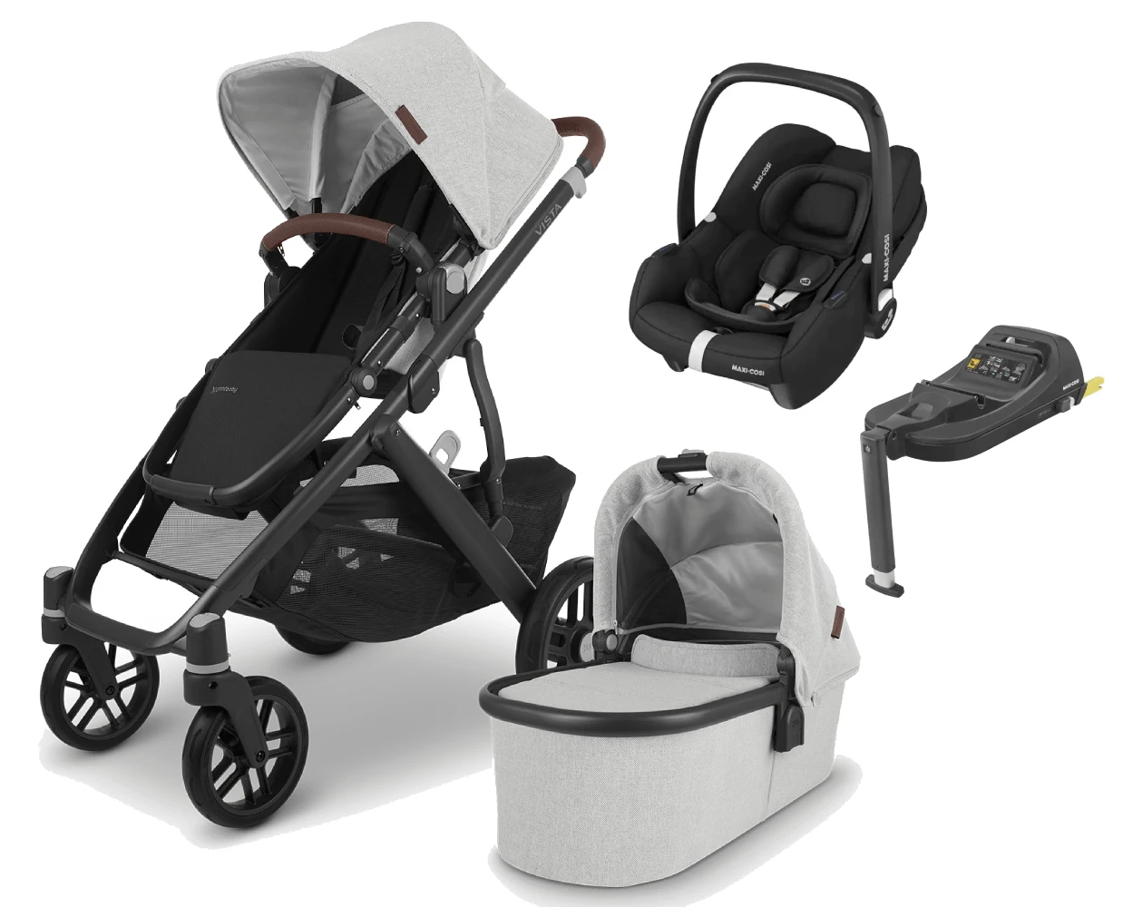 UPPAbaby Vista V2 With Cabriofix I-Size Car Seat And Base - Anthony 3 UPPAbaby Vista V2 With Cabriofix I-Size Car Seat And Base - Anthony