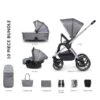Venicci 3 In 1 Tinum 2.0 Pram - Chrome / Rock Graphite 1 Venicci 3 In 1 Tinum 2.0 Pram - Chrome / Rock Graphite -Baby Products Store venicci travel systems venicci 3 in 1 tinum 2 0 pram chrome rock graphite 28326965248136