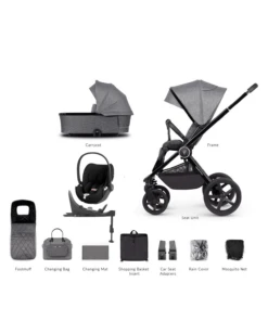 Venicci 3 In 1 Tinum UPLINE Cloud T Travel System - Slate Grey